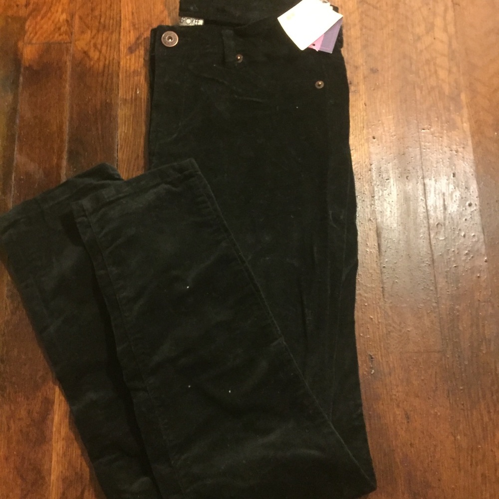 Super Skinny Black Corduroy Pants