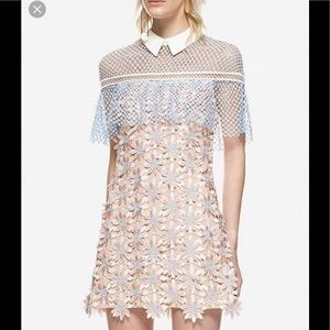 NWOT  Sel-portrait style3D floral lace dress