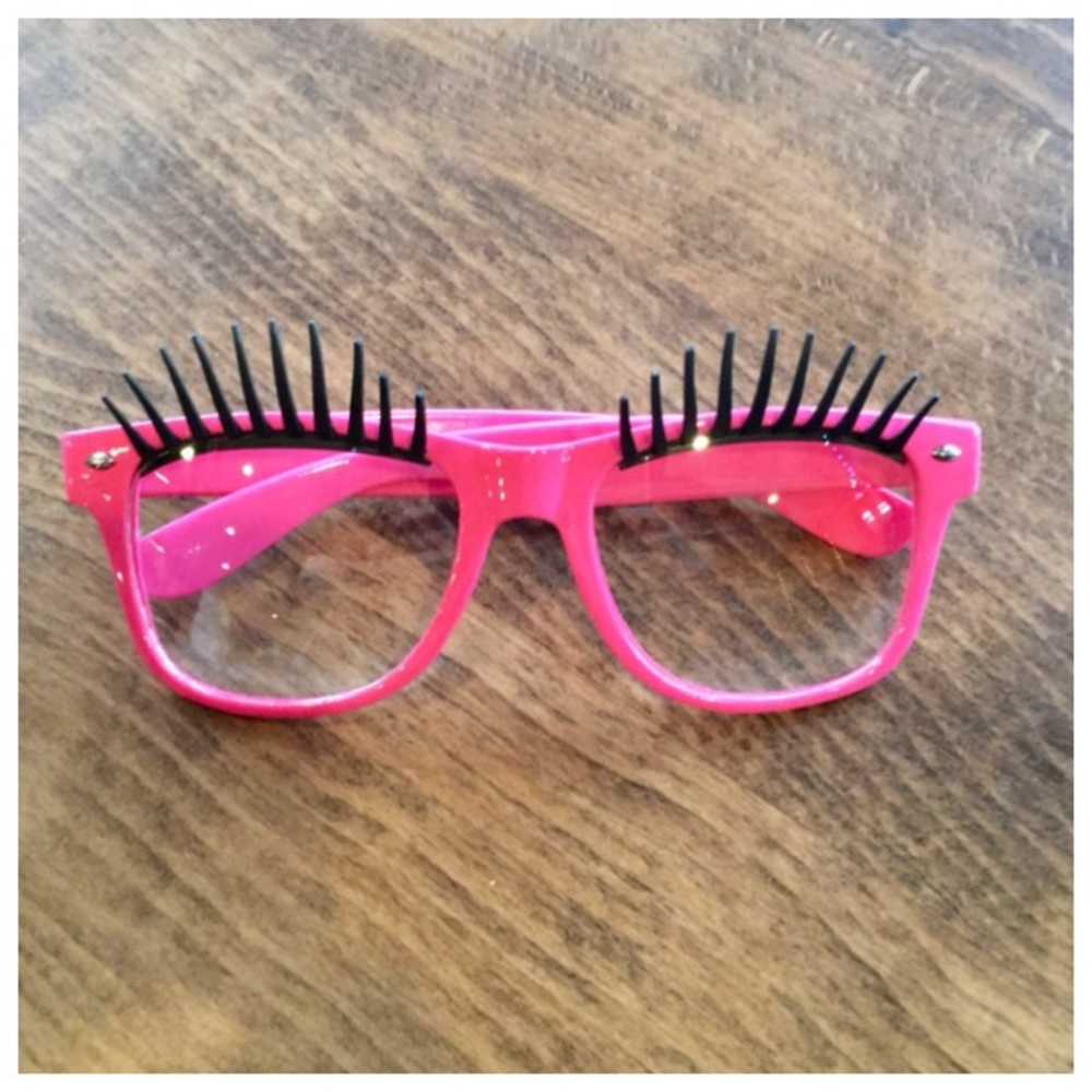 👓 Pink EyeLash Glasses 👓 - Picture 6 of 6