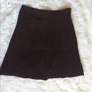 A line midi corduroy skirt