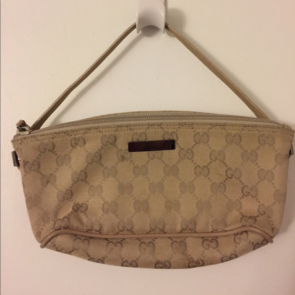 Gucci bag with gunmetal hardware