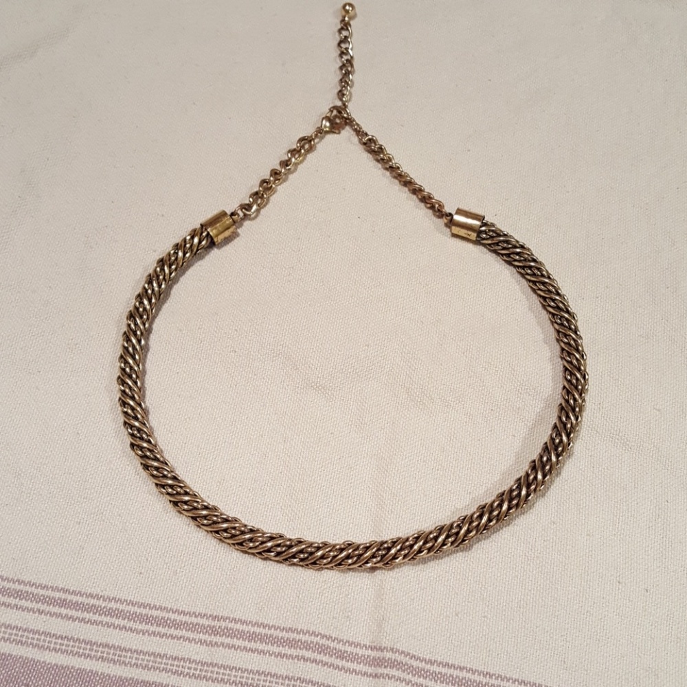 Gold Rope Statement Necklace