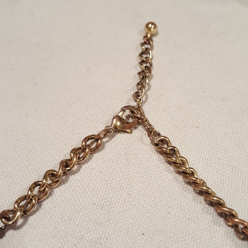 Gold Rope Statement Necklace - Picture 3 of 5