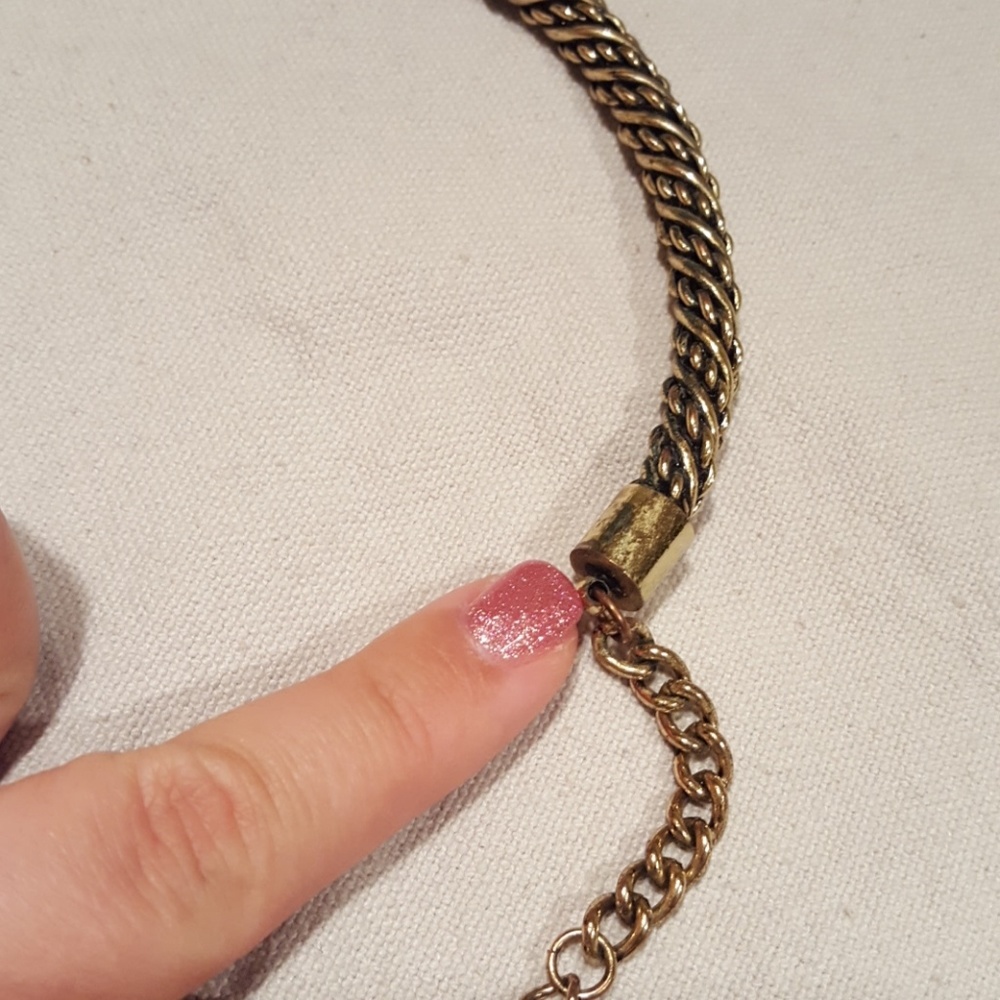Gold Rope Statement Necklace - Picture 4 of 5