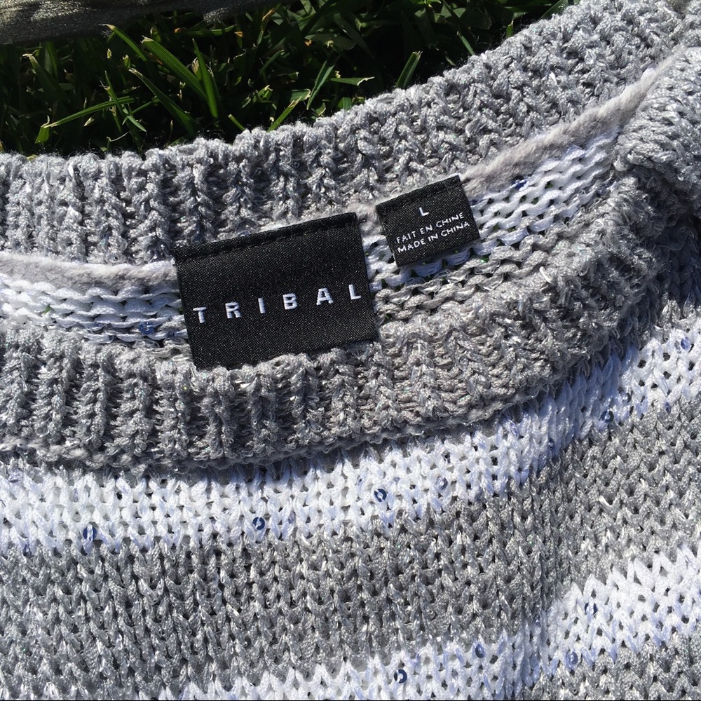 Tribal sweater top