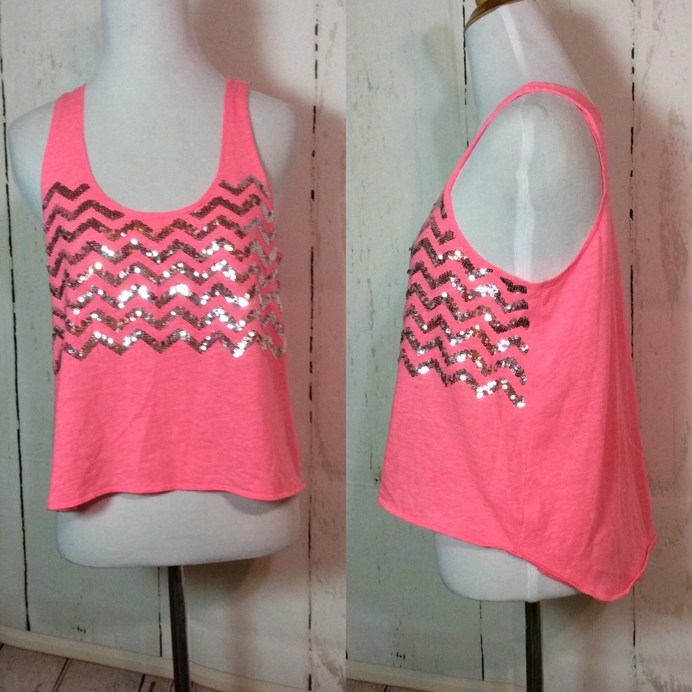 Victoria's Secret Pink sequin tank top