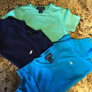 THREE NEW POLO RALPH LAUREN T-SHIRTS