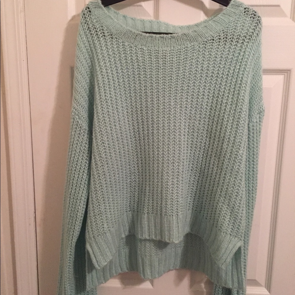 Women's seafoam green slouchy sweater size XXL