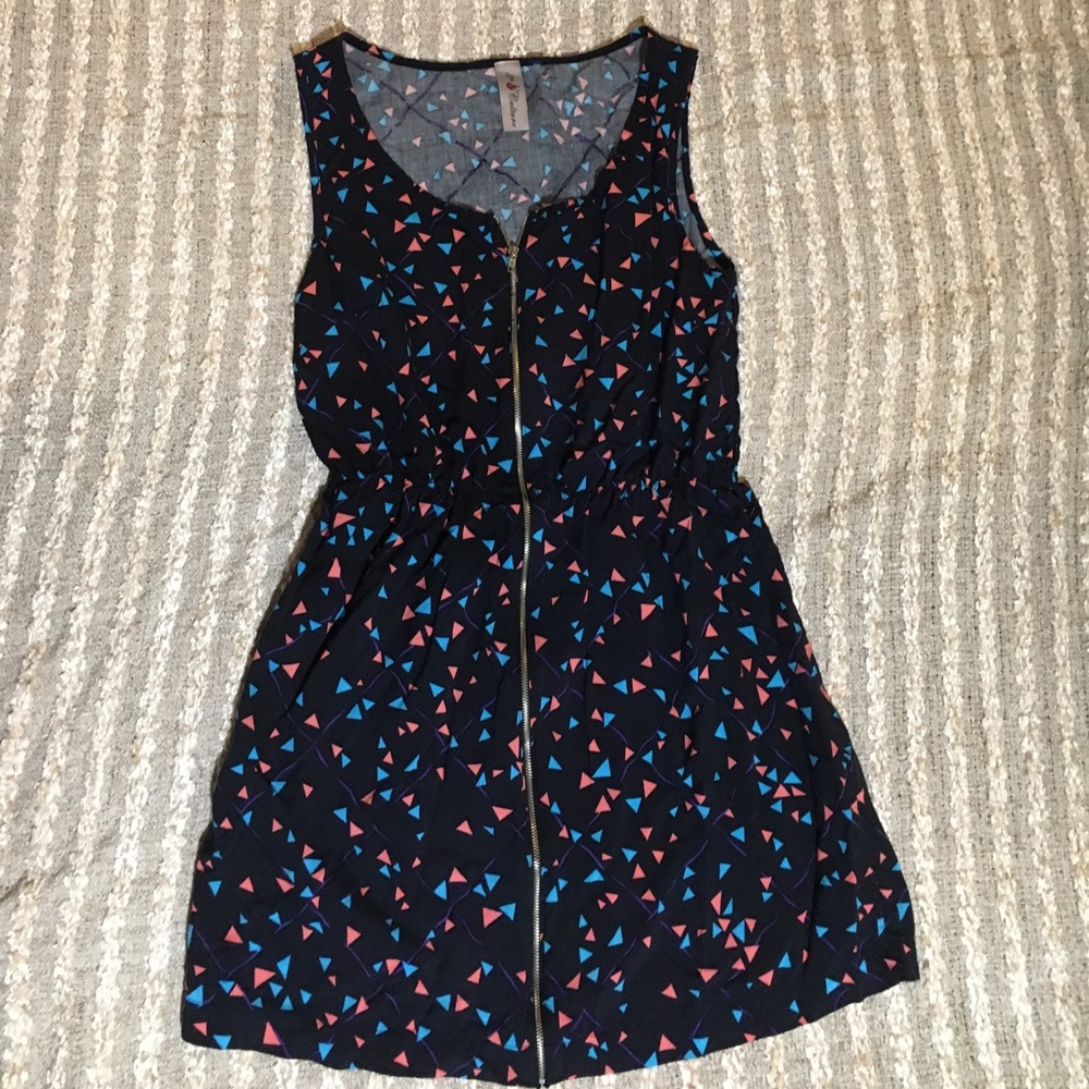 Coachella Romper short zippered Sleeveless dress