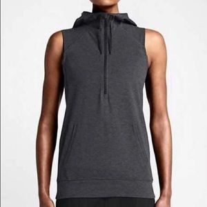 Nike “Obsessed” sleeveless half zip hoodie