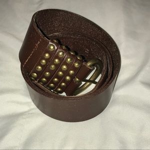*SOLD* Brown studded belt