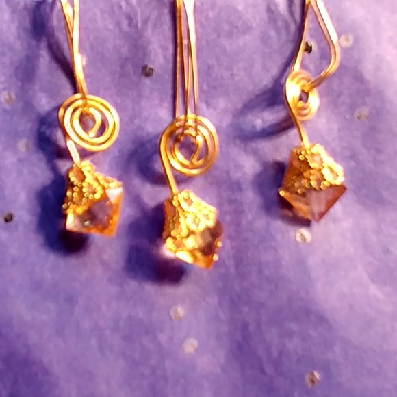 #0154 Citrine Gemstone Jewelry Set - Picture 2 of 2