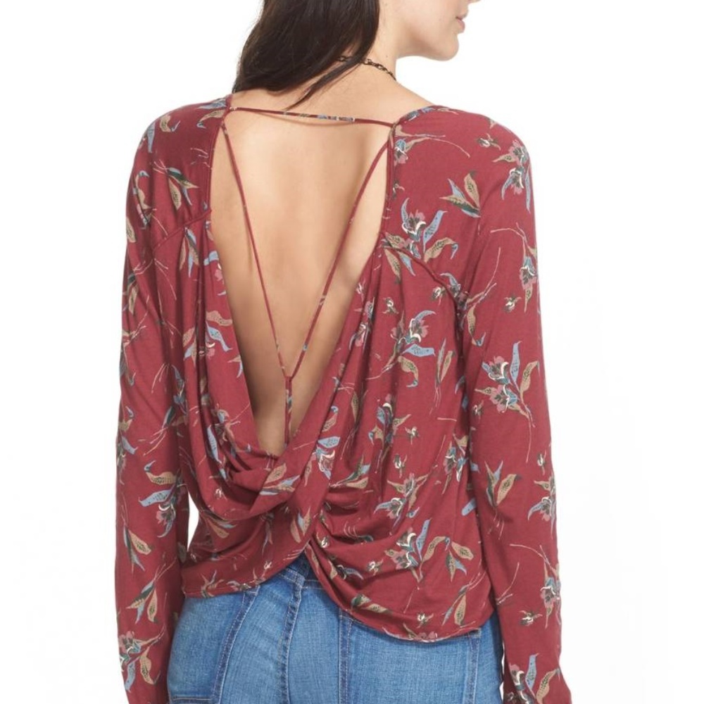 **SOLD** Free People ELSA OPEN BACK JERSEY TOP - Picture 3 of 4