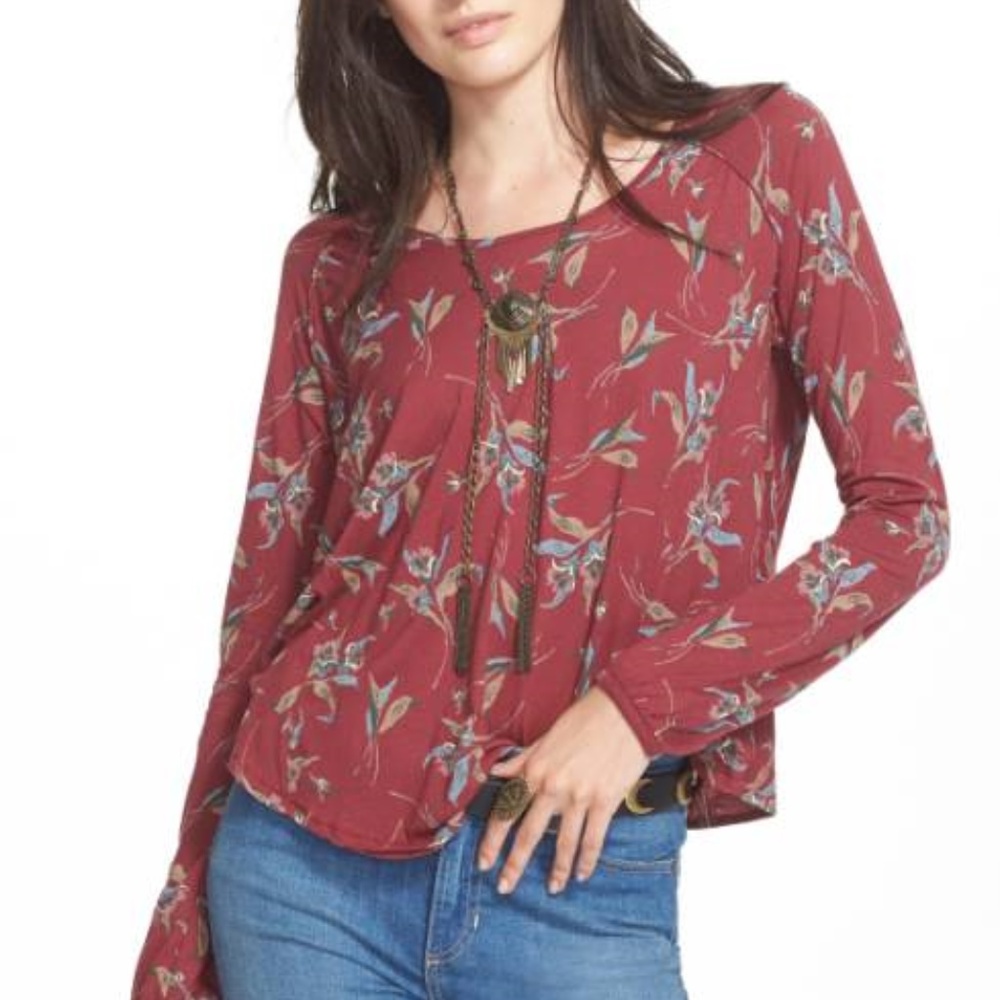 **SOLD** Free People ELSA OPEN BACK JERSEY TOP - Picture 2 of 4
