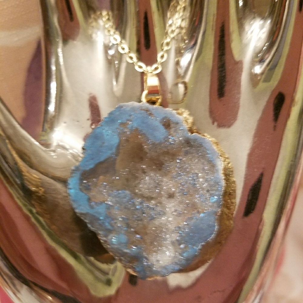 Natural Druzy Necklace