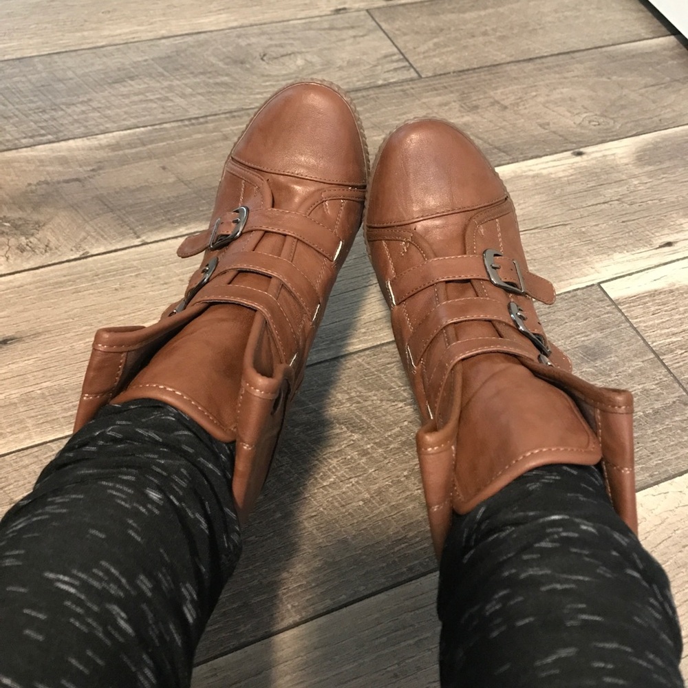 Faux Leather Ankle Boot