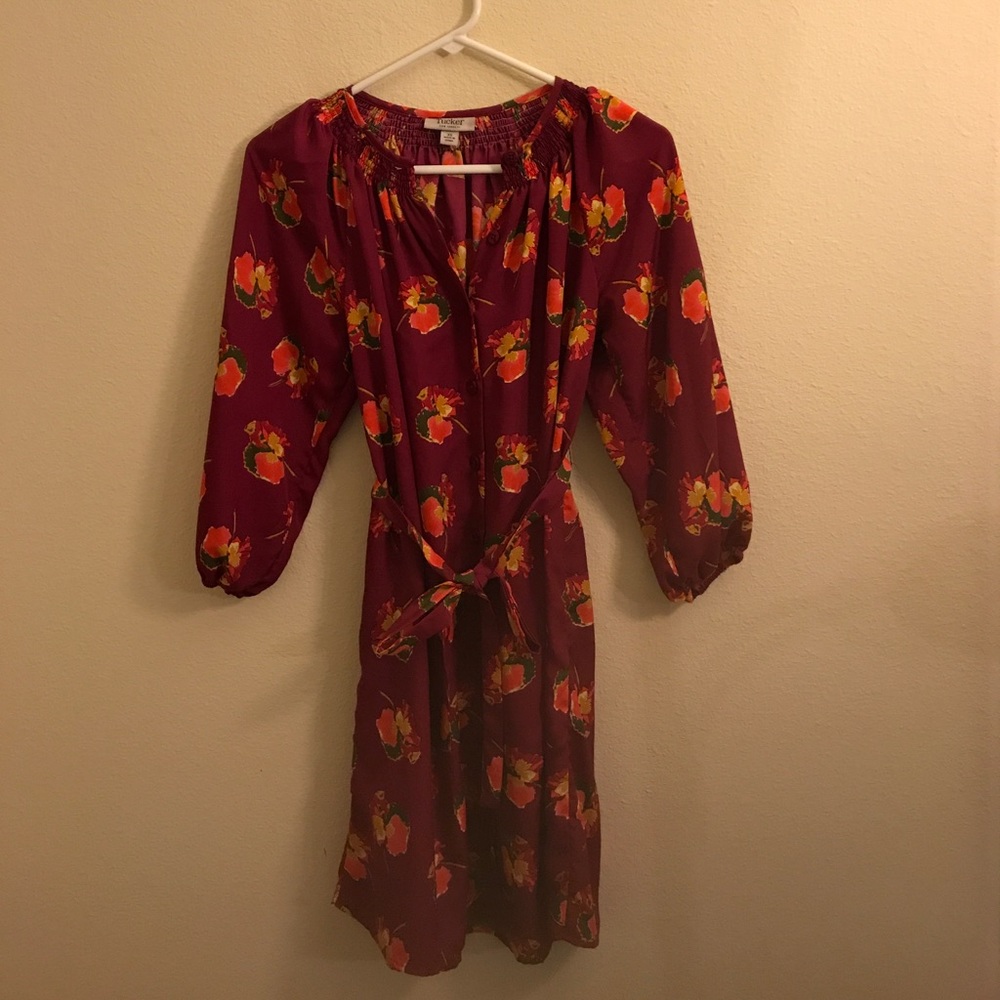 Tucker For Target 3/4 Sleeve Button Front Dress - image 1