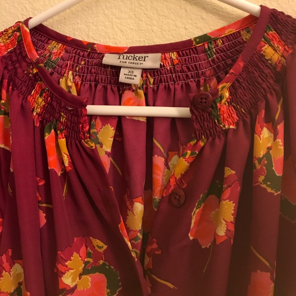 Tucker For Target 3/4 Sleeve button front Dress - Picture 2 of 4