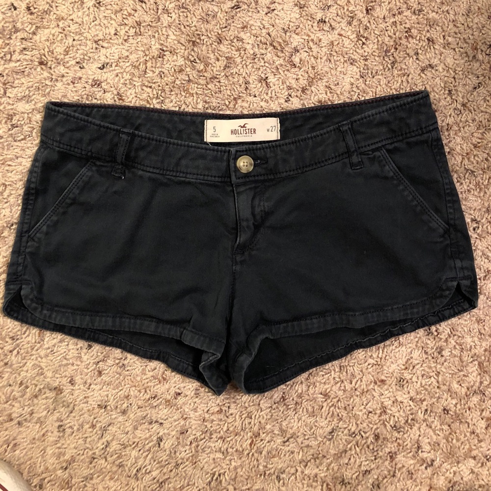 Navy shorts.