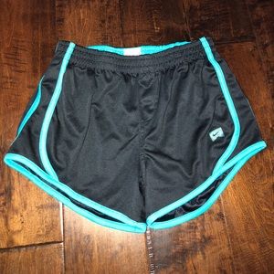 Black and turquoise Nike shorts