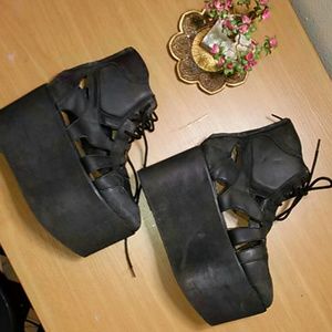 Jeffrey Campbell Stein flatforms cutout sneakers