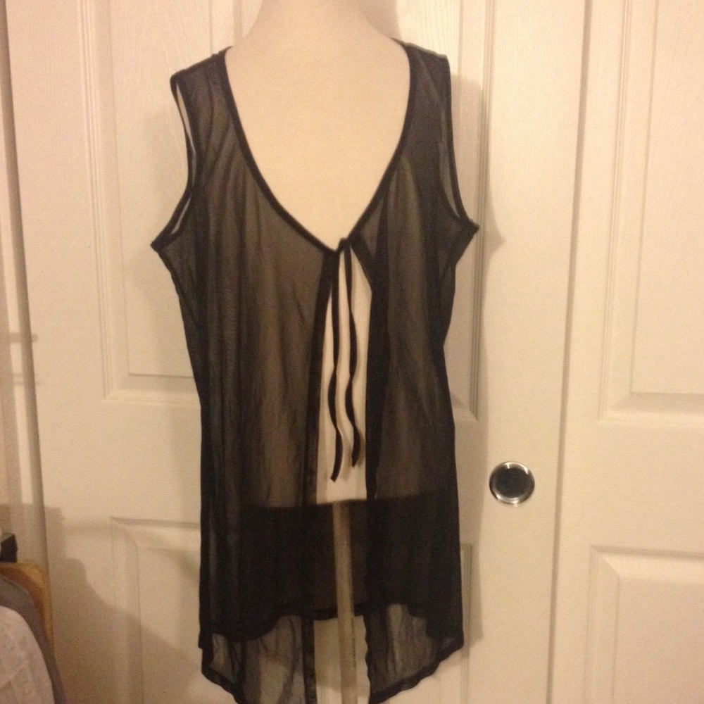 La Palapa Black Cardigan or beach Sarong