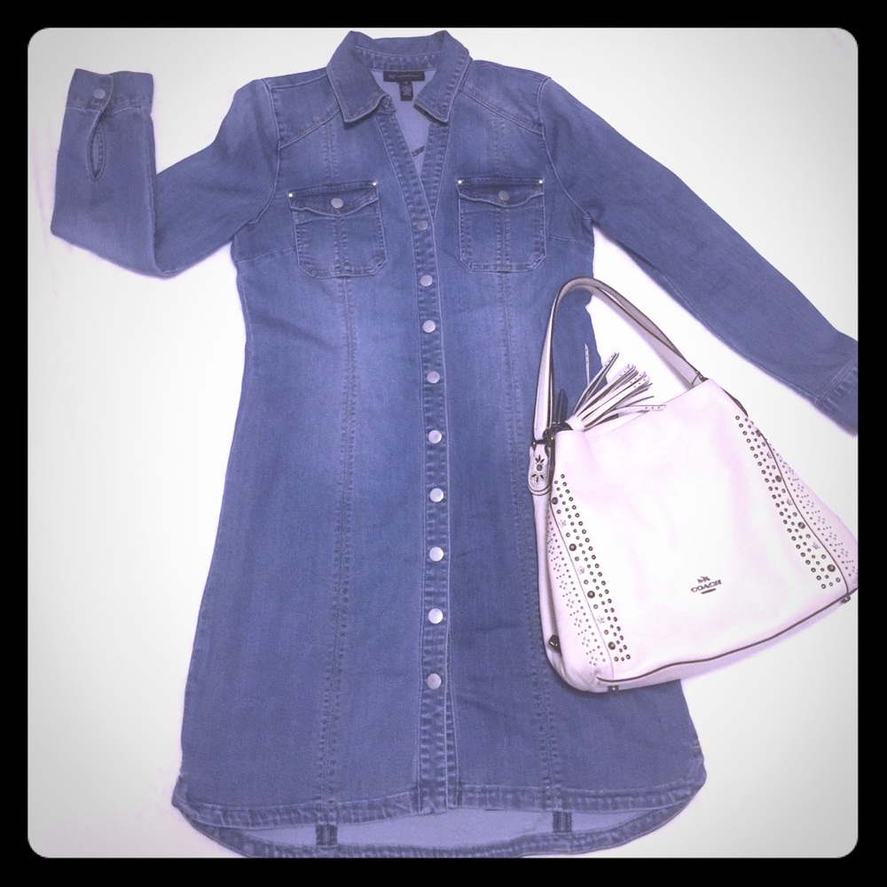 INC DENIM DRESS