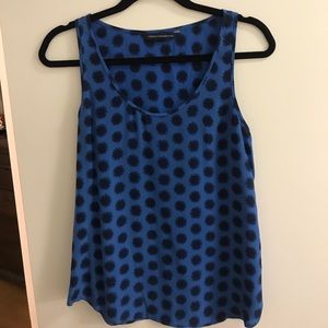 French Connection Sleeveless Print Scoop Neck Top