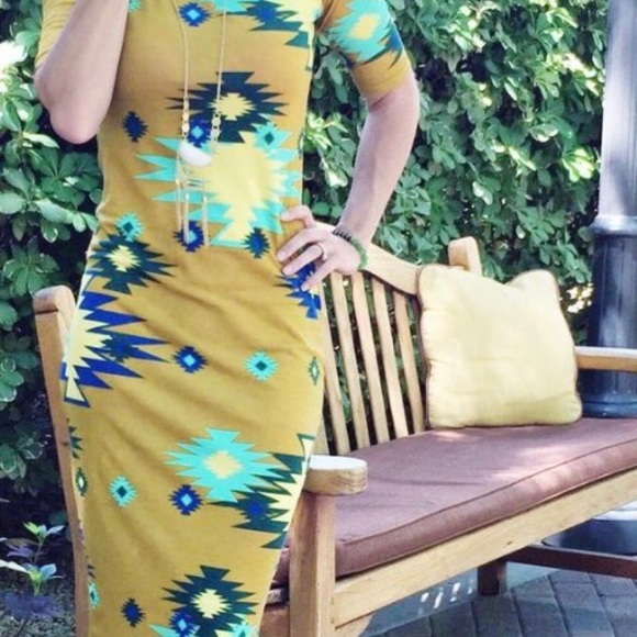 NWT LuLaRoe Julia Bodycon Dress Blue & Gray XSmall - Picture 7 of 8