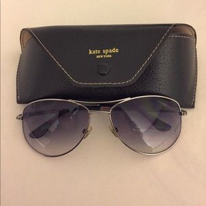 Kate Spade sunglasses w/ trapezoid embellishment