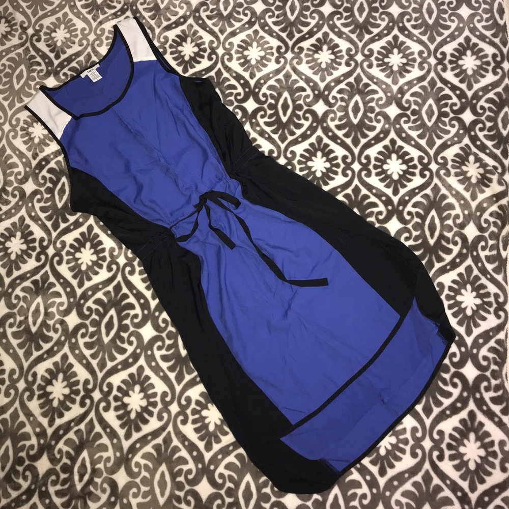 bar III sleevless color-block dress Large