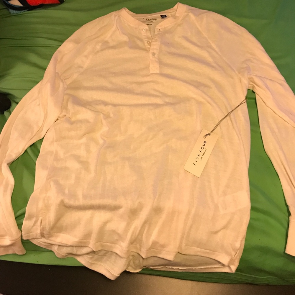 FiveFour Club Off White Henley