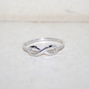 Sterling silver infinity ring