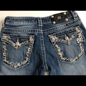 Miss Me Boot cut denim jeans style# JP5521B