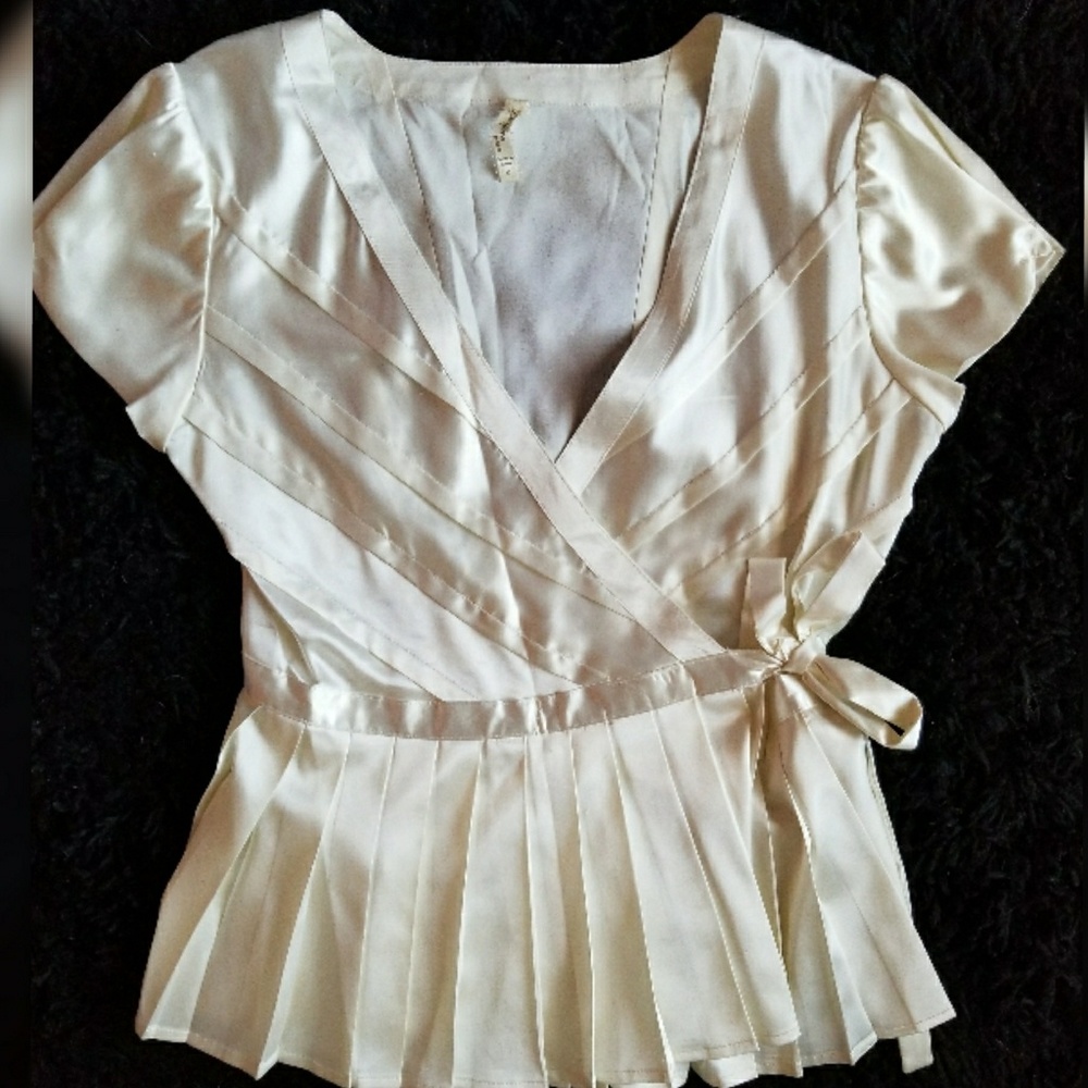 White Wrap Blouse