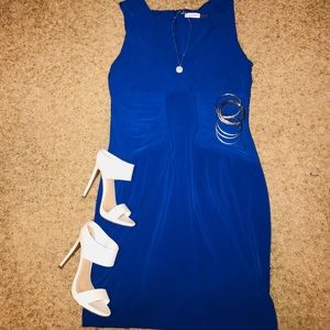 Blue Calvin Klein dress