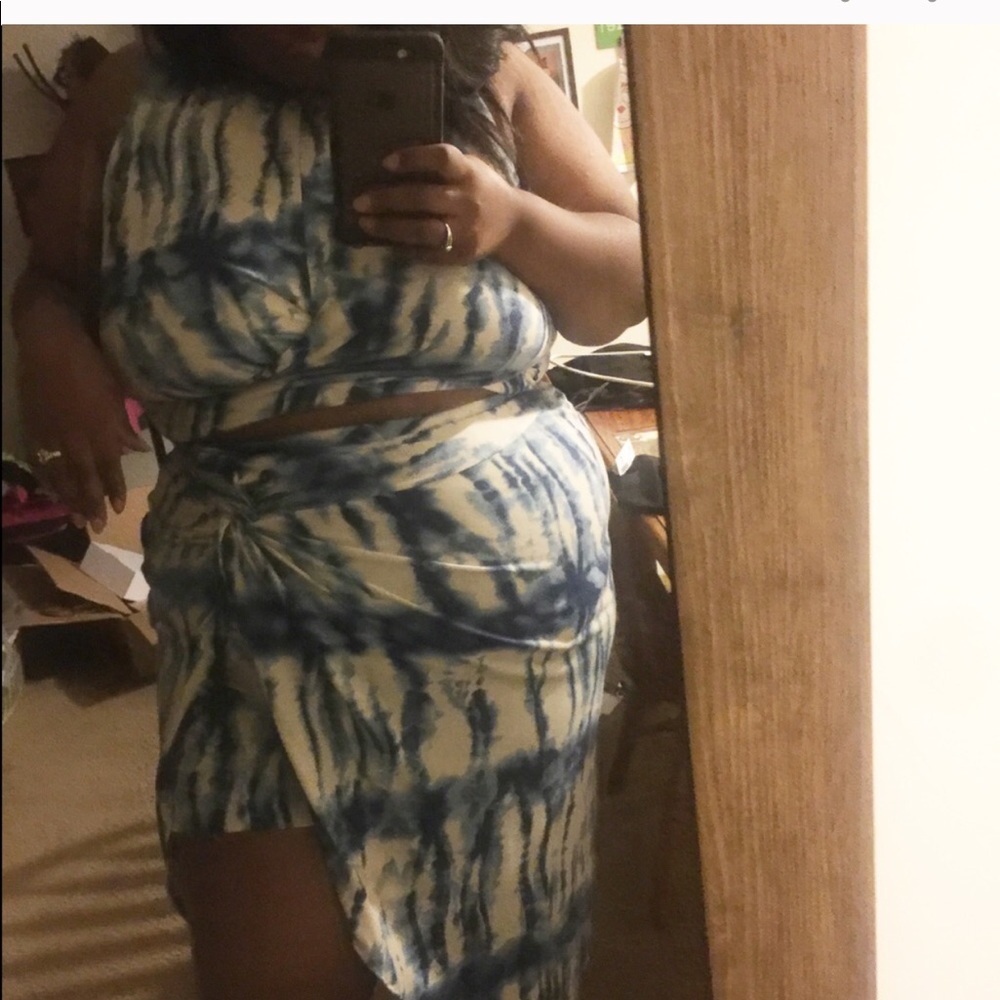 Two piece set -wrap skirt