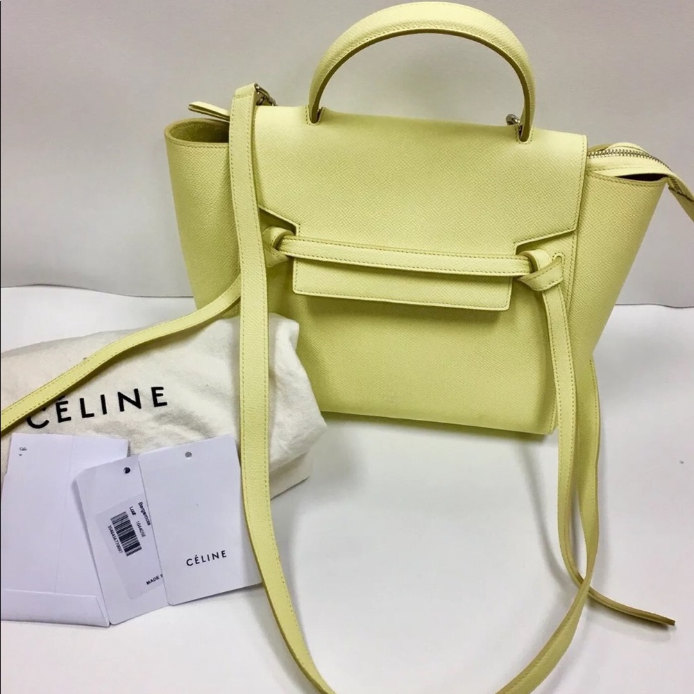 ♦️Sold♦️CELINE MICRO BERAMOTE BELT GRAINED CALFS