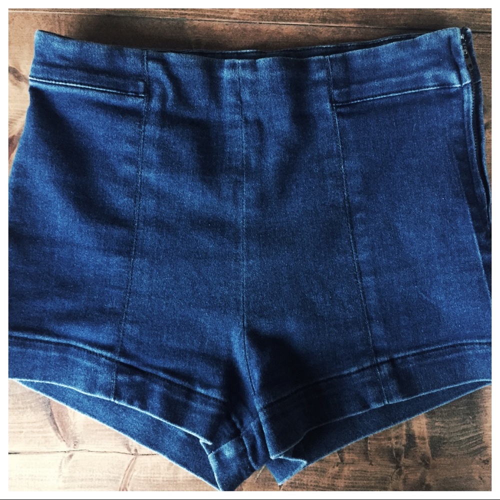 Forever 21 Stretch Denim High Waisted Shorts