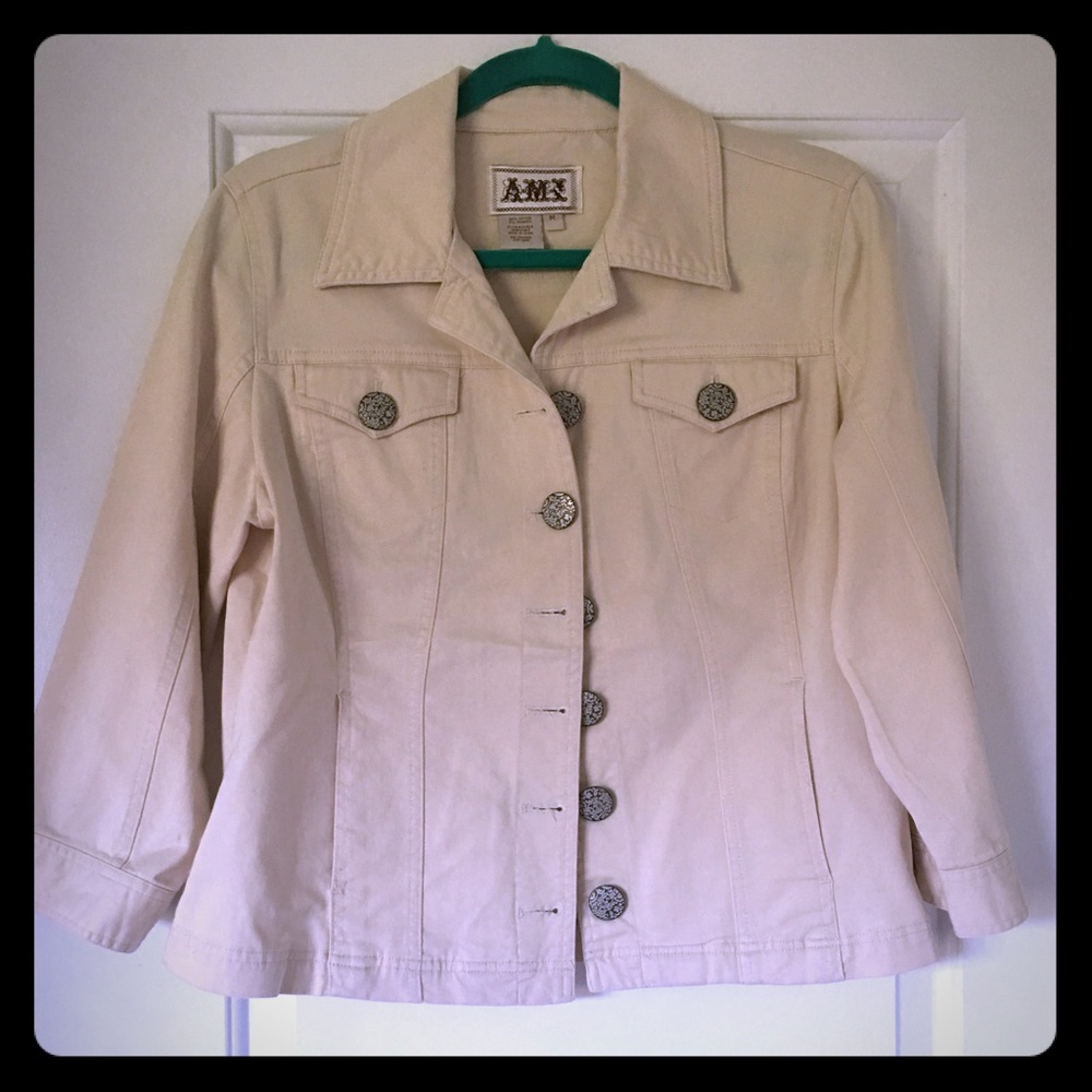 Cream/light tan Jean jacket