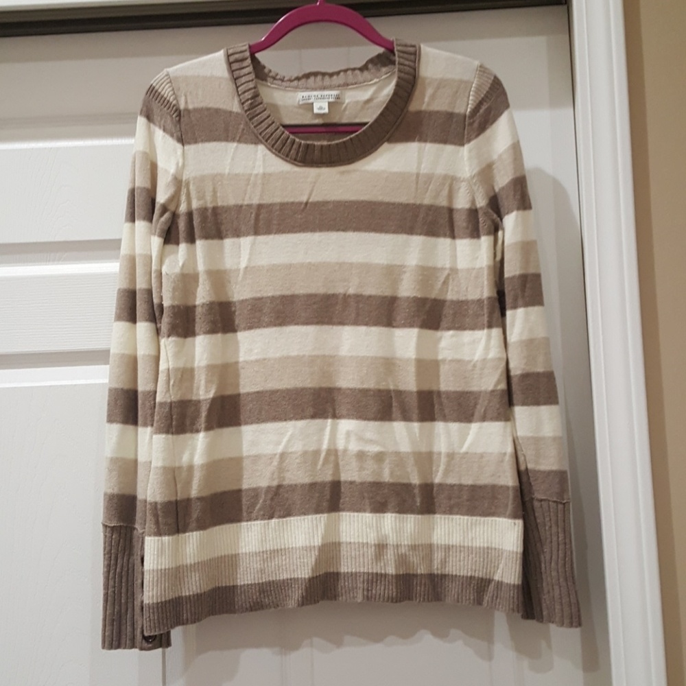 Crew Neck Striped Sweater