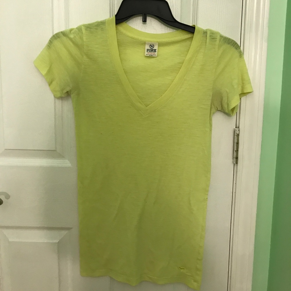 PINK V-neck tee