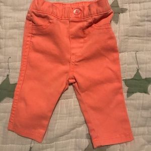 Peach newborn pants
