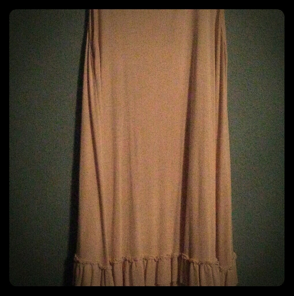 Medium Beige Easel sleeveless dress/tunic.