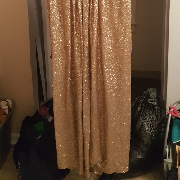 Gold Serelli bridesmaid dress - Picture 3 of 5