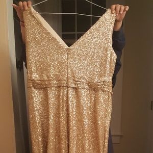Gold Serelli bridesmaid dress
