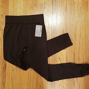 Fleece lined brown leggings BNWT