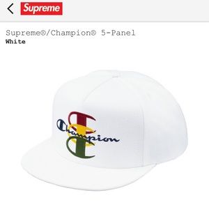 White Champion Supreme Hat