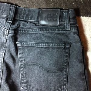 90s Vintage Lee mid rise high waisted black jeans