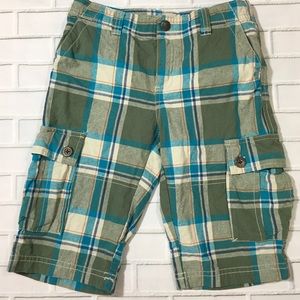 Tea Collection plaid shorts size 7